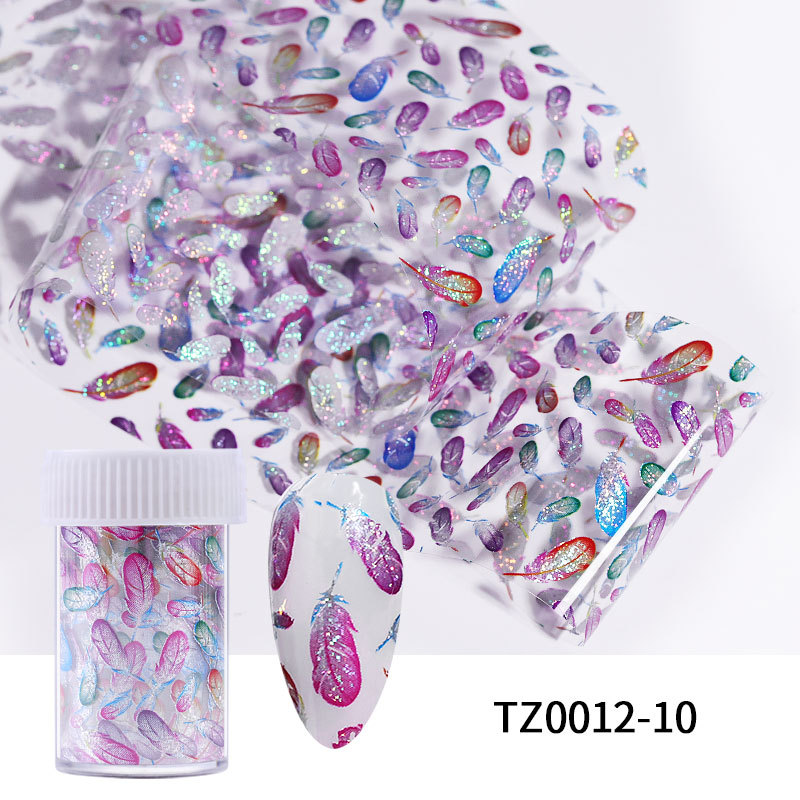 (1 Lembar) Stiker Kuku Foil Holografik Motif Marmer 3d Transfer Air Untuk Nail Art