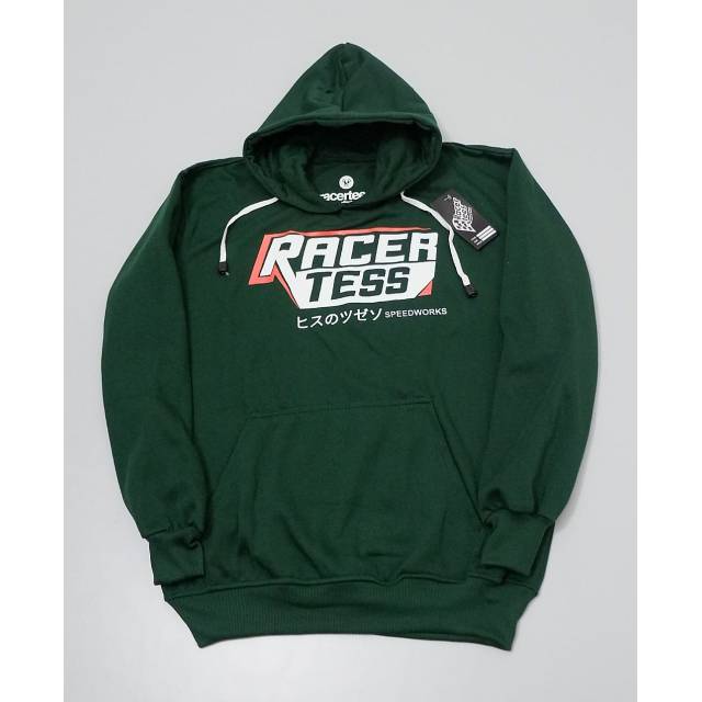 Hoodie Jaket Racertees Premium hijau merah murah solo grosir