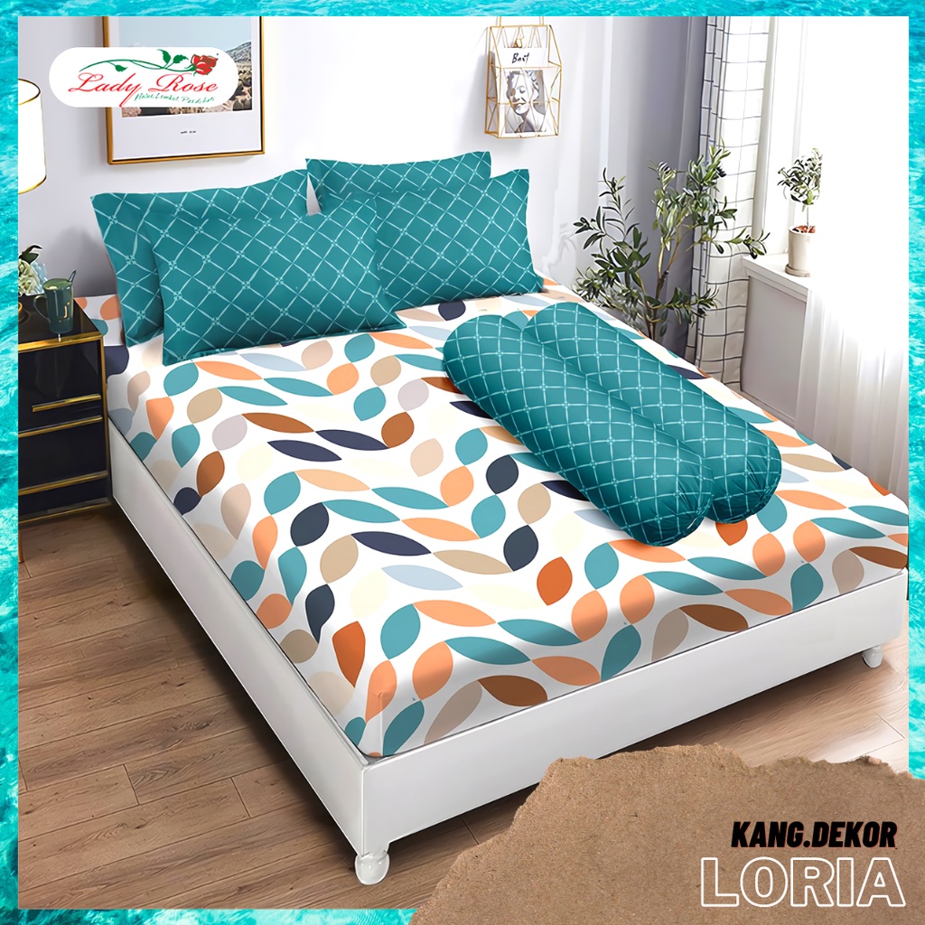 SPREI LADY ROSE 160X200 NO 2 LORIA SEPRAI CANTIK KAMAR TIDUR SEPREI LADYROSE TERBARU PROMO MURAH PREMIUM ANTI LUNTUR SEPREI AESTHETIC SEPRAI CANTIK SEPRE PROMO ANTI LUNTUR MOTIF LADYROSE PLUS SARUNG BANTAL SPREI DEWASA ALAS KASUR SPREI ADEM