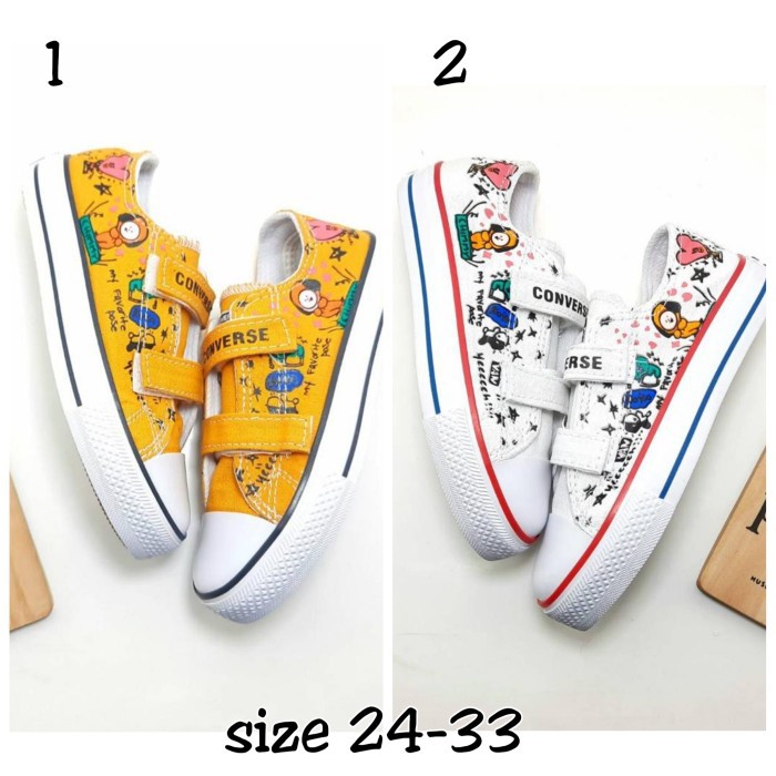SEPATU ANAK LAKI DAN PEREMPUAN CONVERSE BT21 LOW SEPATU ANAK CONVERSE BT21