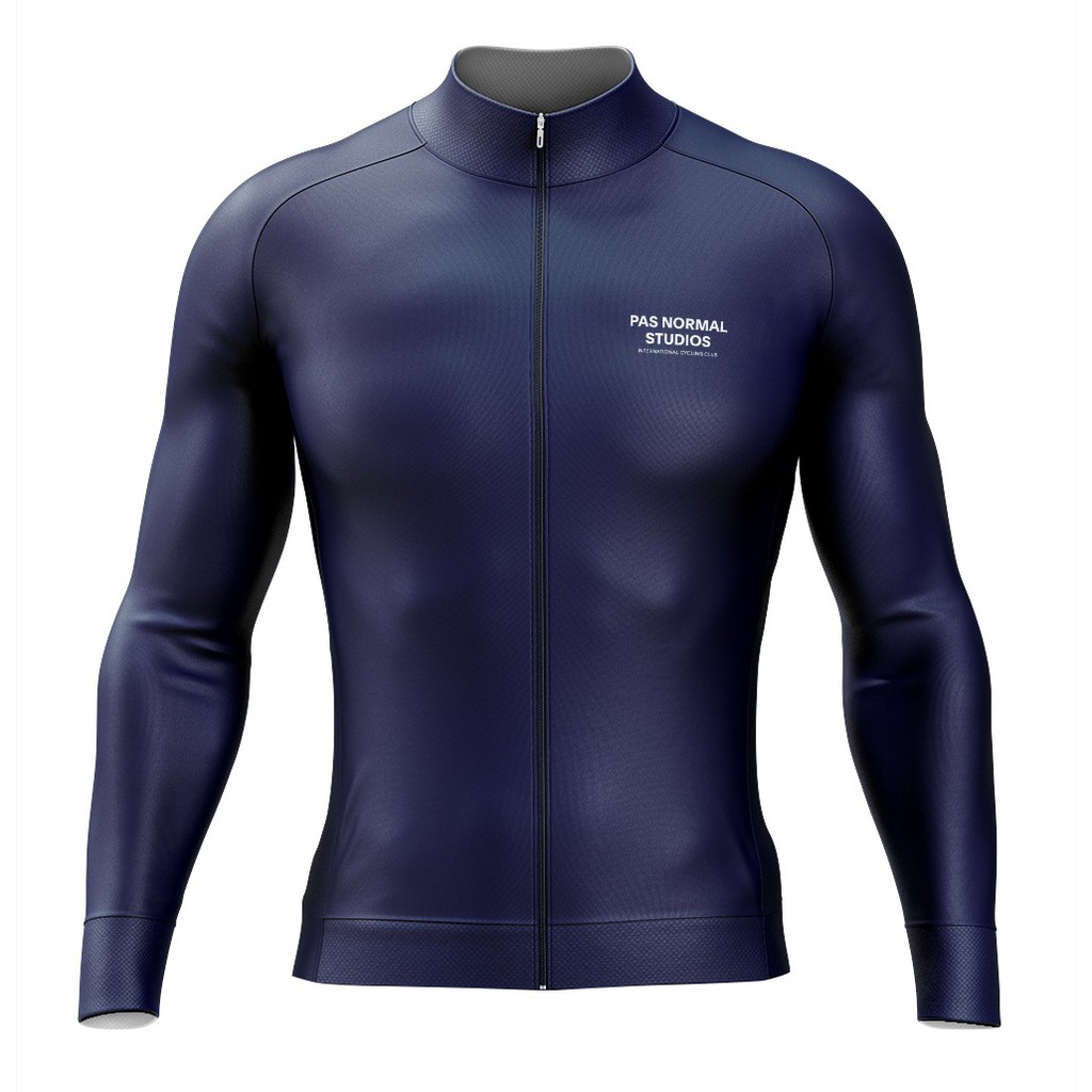 Jersey sepeda balap xc roadbike aero Rapha Monton PNS Pas Normal Studio Sub NYAMAN TEBAL biru hitam