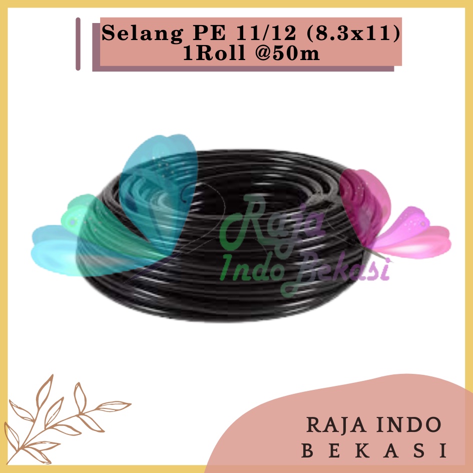 50 Meter Selang 11MM 1 Rol 50M Selang Pe 11 Mm Hidroponik Irigasi Hose Hydroponic Air Sprayer Kabut