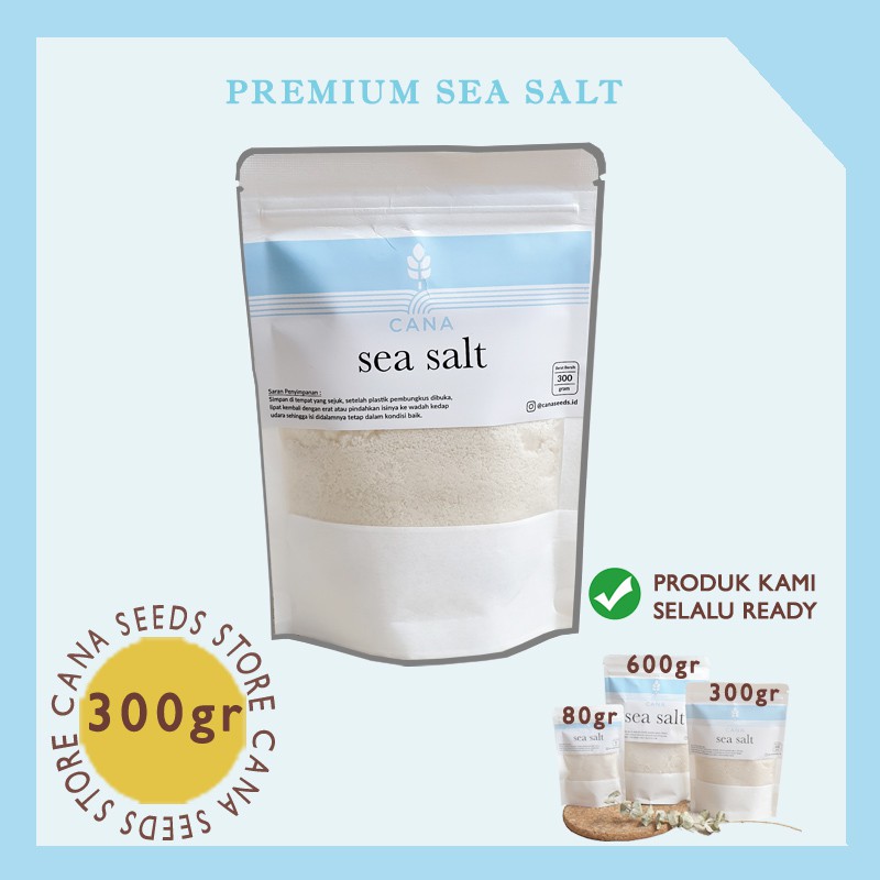 

Seasalt Premium 300 Gram Healthy Sea Salt Garam Laut Uyah Natural Sisalt Kiloan