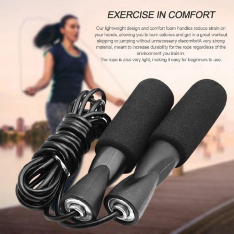 ALAT LOMPAT TALI SKIPPING ROPE ALAT OLAHRAGA PANJANG 3 METER OLAHRAGA PENAMBAH TINGGI