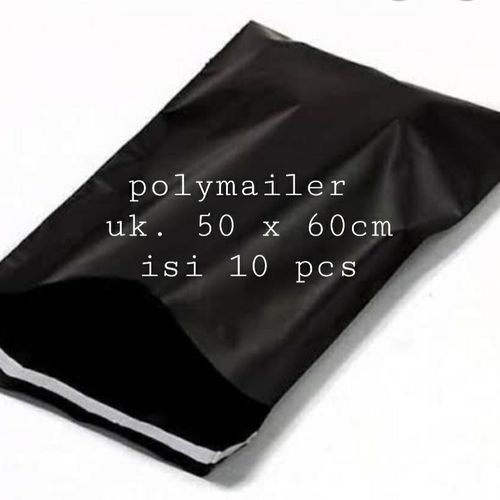 

polymailer uk. 50 x 60cm | isi 10 pcs | warna hitam