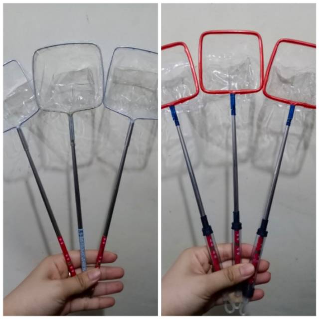 Serokan Ikan Plastik Stainless uk 7X8 / Serokan Gayung/ Serokam Gayung