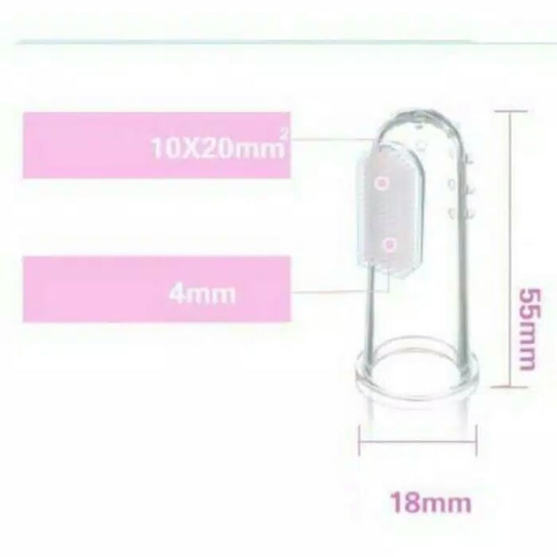 Sikat Gigi Bayi Silikon / Sikat Gigi Dan Lidah Bayi / Finger Tooth Brush