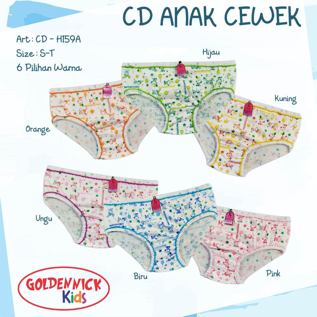 Celana dalam anak Perempuan Golden Nick