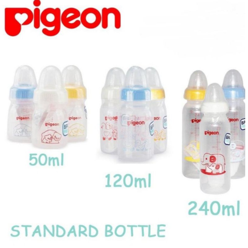 Botol Susu Pigeon Standard Assorted ECO bpa + Anti sedak