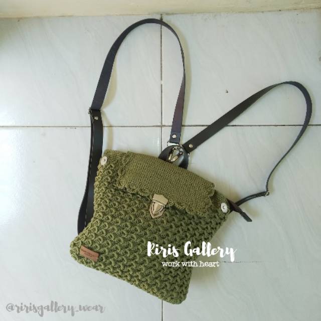 Ransel mini rajut by RIRIS GALLERY