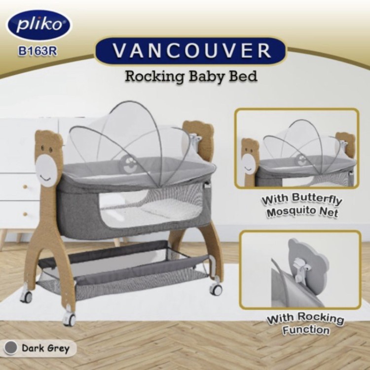 Box Pliko B 163 R Vancouver Rocking Baby Bed / Tempat Tidur Bayi