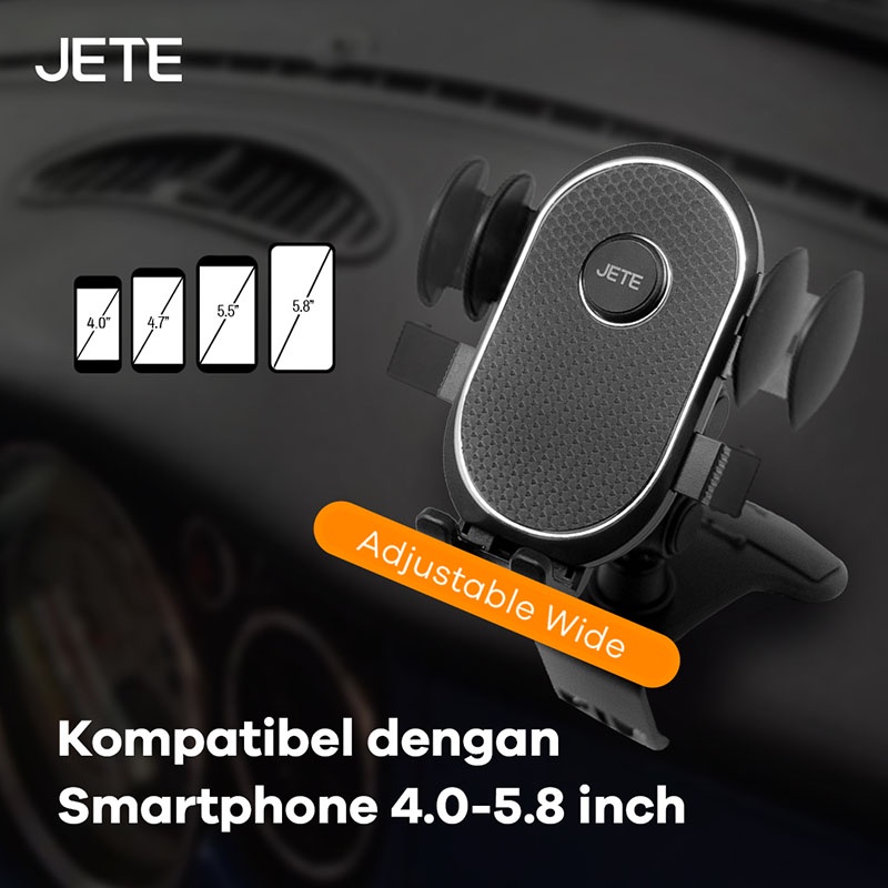 Holder HP Mobil Kaca Depan/Dashboard 360 Derajat JETE H1C - Universal