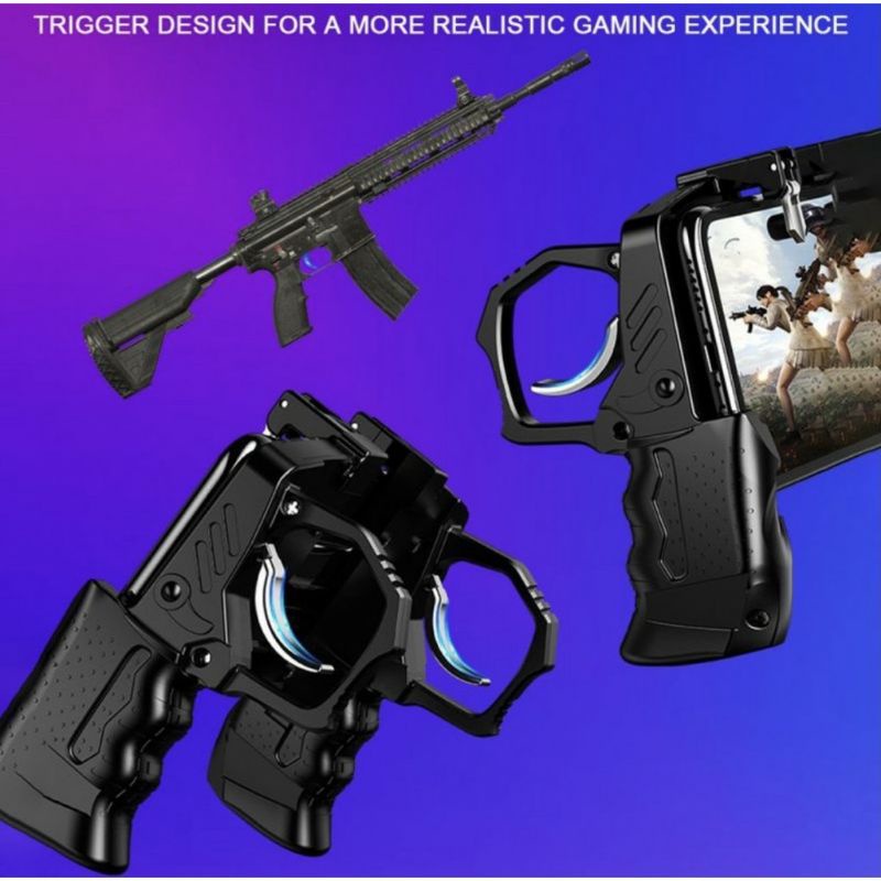 ORIGINAL GAMEPAD TRIGGER GUN K21 Controller  L1 R1 easy clip FOR PUBG FF CODM JOYSTICK GAME PAD