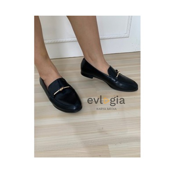 SALE SEPATU SHOES WANITA CNK CKS343 METALLIC KNOT ACCENT LOAFERS ORI PREMIUM IMPORT