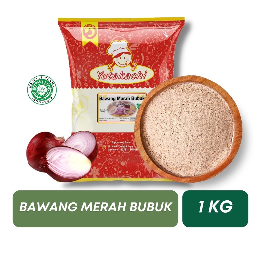 Bawang Merah Bubuk 1Kg Murni / Red Onion Powder / Onion Powder / Bumbu Rempah Bubuk Premium / Bumbu Masak / Pusat Bumbu