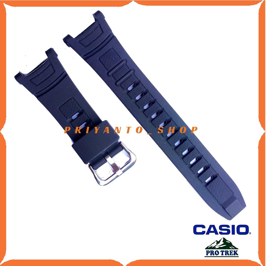 Tali Jam Tangan Casio PRW-1500 Casio Prw 1500 prw1500 Strap Rubber Hitam