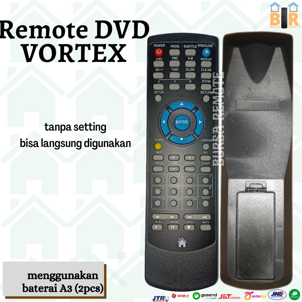 REMOTE DVD VORTEX - ECERAN Dan GROSIR