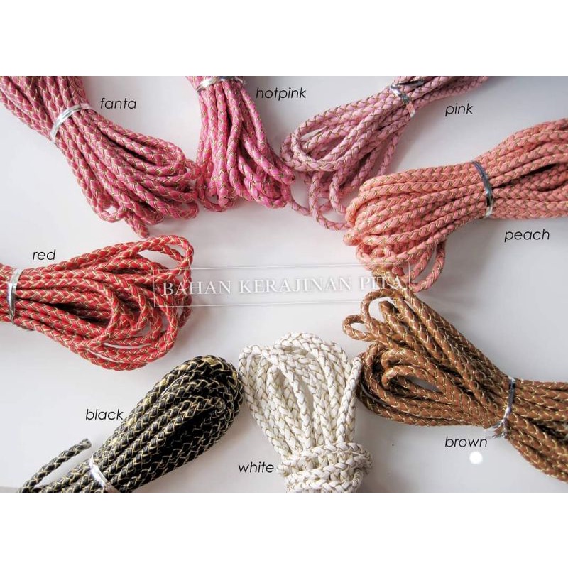 Tali kepang telpi gold 5mm