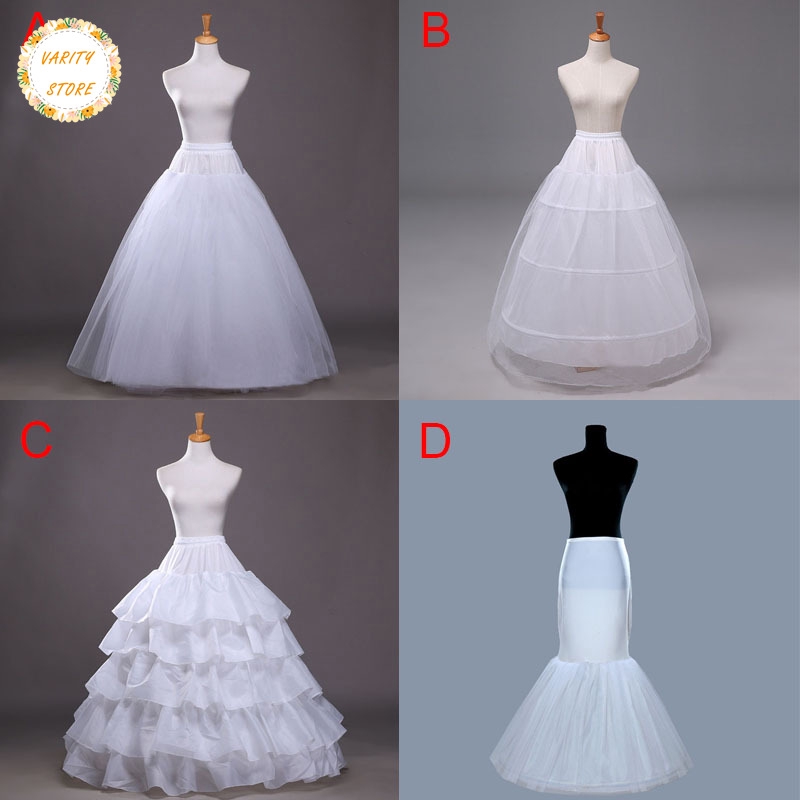Details about   White Wedding Petticoat Bridal Gown Hoop Crinoline Prom Underskirt Skirt Slip