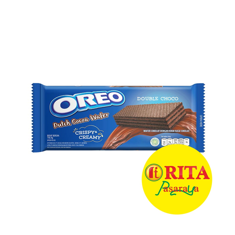 

Oreo Wafer Double Choco 140gr