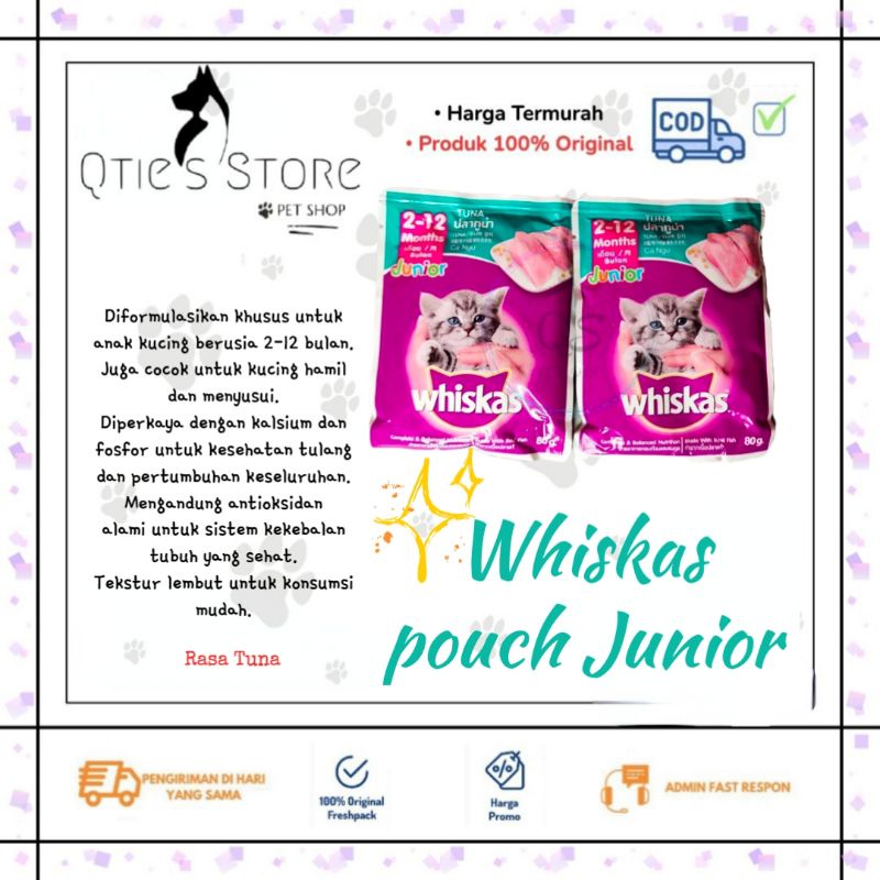 Jual WHISKAS MAKANAN BASAH (untuk kucing berusia 212 bulan) Shopee