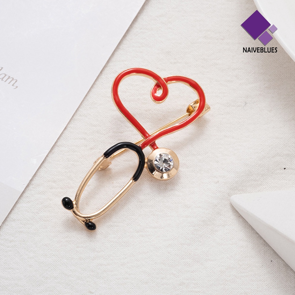 Bros Pin Bentuk Kartun Hati Untuk Dekorasi Tas Pakaian Pria