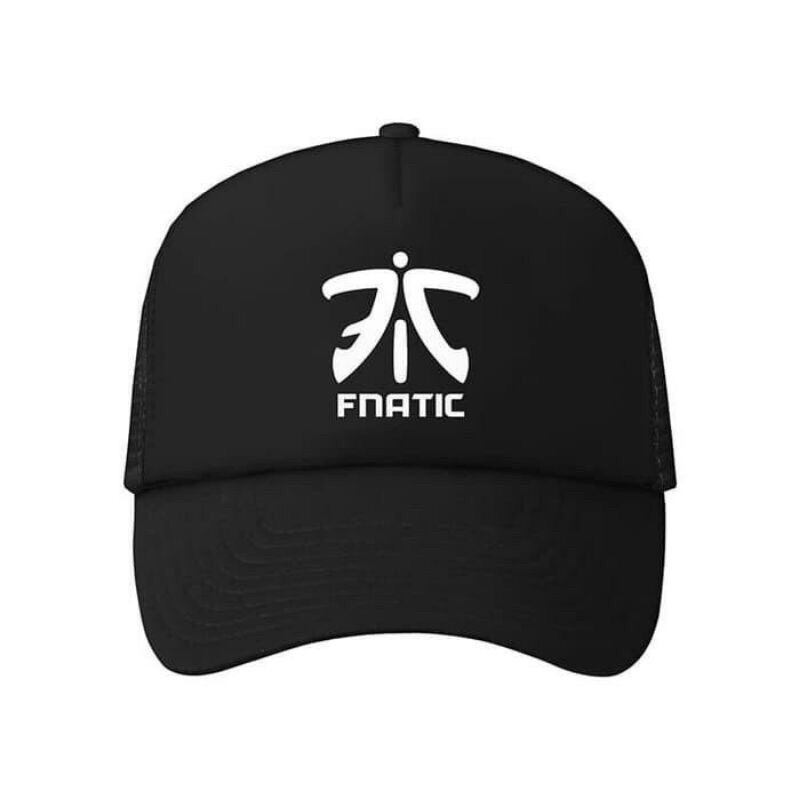 Topi Trucker Jaring FNATIC Center - Hitam