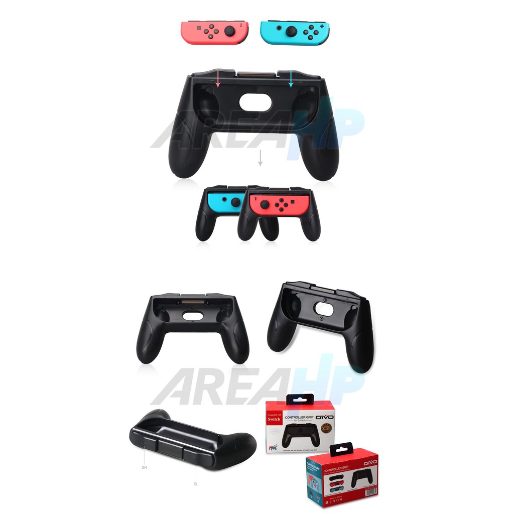 Oivo Gamepad Hand Grip Controller 2 Pcs IV-SW038 for Nintendo Switch