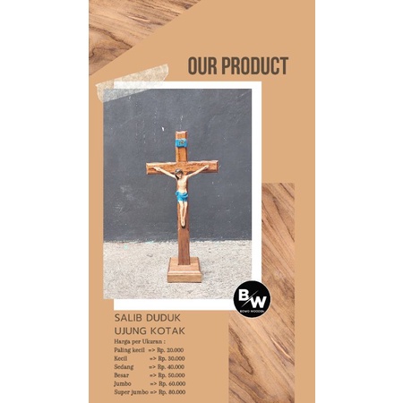 Salib Duduk Ujung Kotak