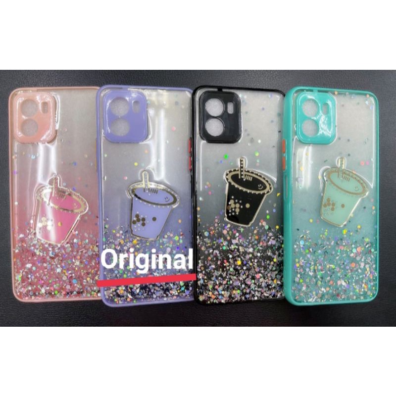 GLITTER BOBA XIAOMI REDMI 9A 9C 10 CASING GLITER