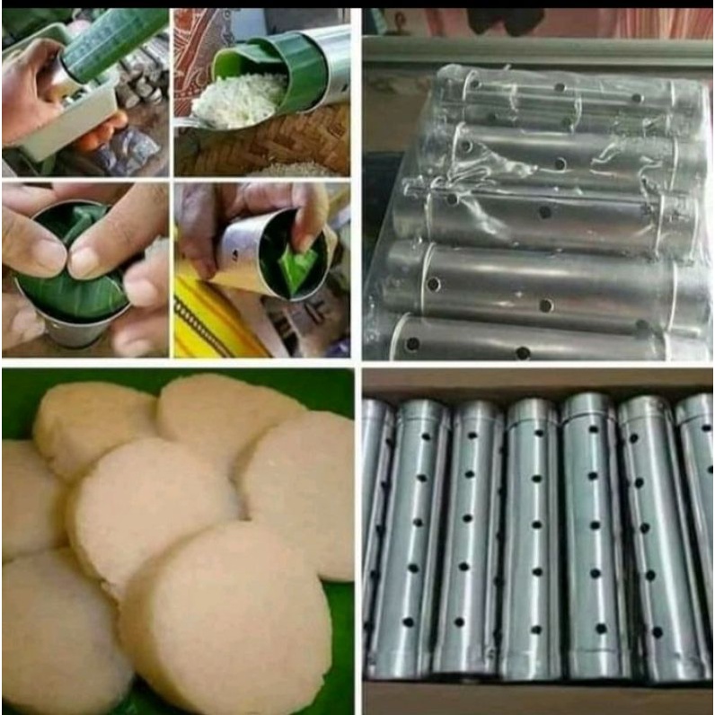 cetakan lontong isi 1 pcs ukuran 4x15 cm/cetakan lopis bahan alumunium