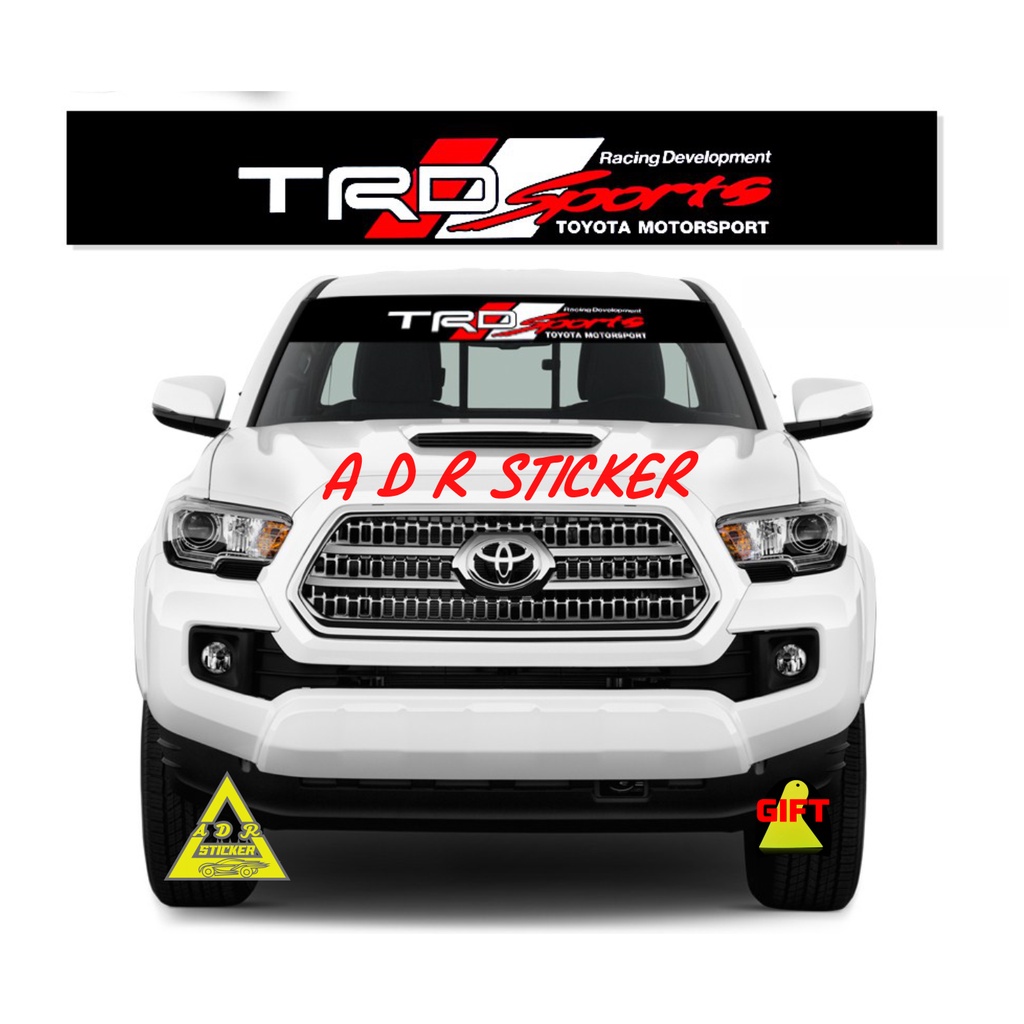 STIKCER KACA FORTUNER STICKER WINDSHIELD MOBIL TOYOTA FORTUNER VELOS YARISSIENTA AVANZA KACA BLOK DA