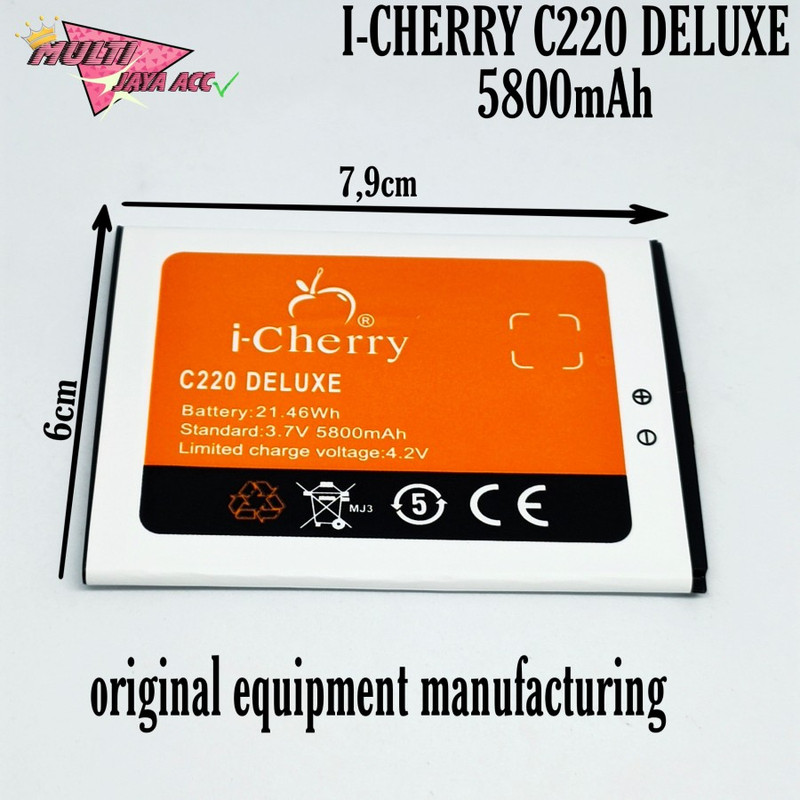 Battery Batre Batu Baterai i-Cherry iCherry C220 Duluxe