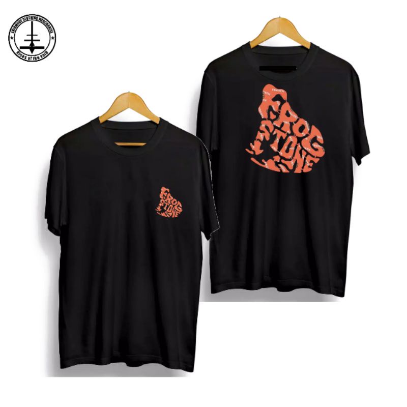 T SHIRT BAJU DISTRO BRAND FROGSTONE PREMIUM QUALITY PRODUC 100%cotton combed 30s