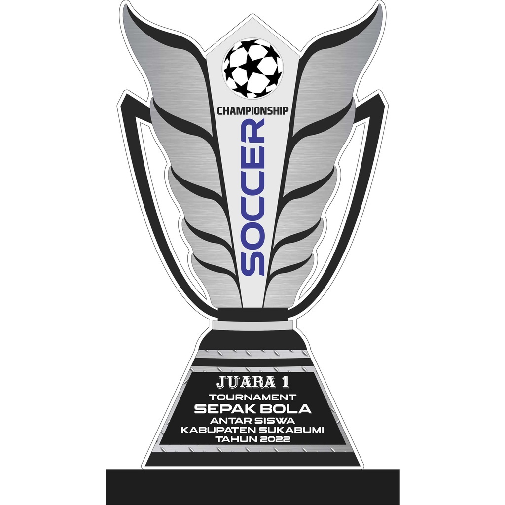 Plakat Murah Plakat Akrilik Costum Tournament Sepak Bola