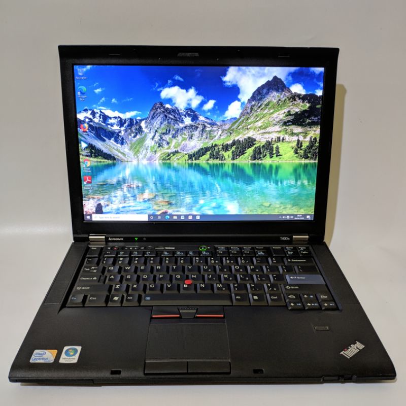 Laptop tangguh slim Lenovo thinkpad t400s - core2duo ram 4gb - hardisk 320gb - windows 10pro