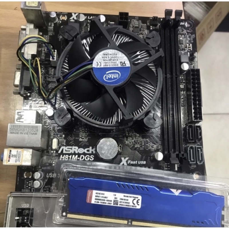 Motherboard H81 Core i5 4590 Fan Intel memory 16GB