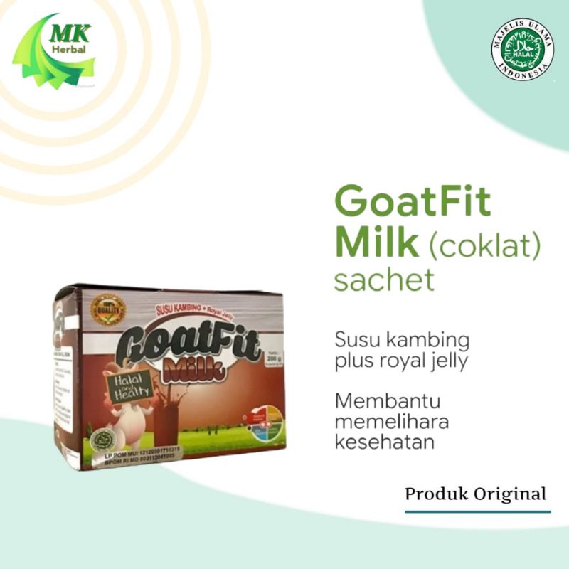 

Goatfit Milk Susu Kambing Etawa Coklat Sachet