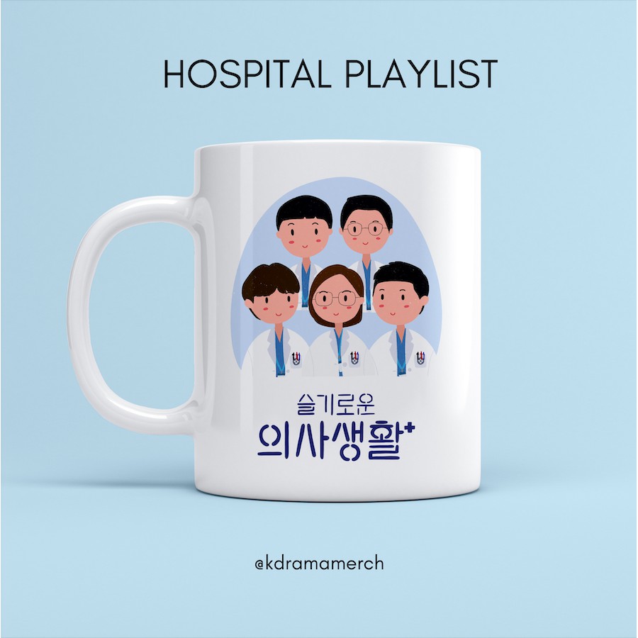 HOSPITAL PLAYLIST MUG / DRAMA KOREA FANKIT / HOSPITAL PLAYLIST / MUG KERAMIK