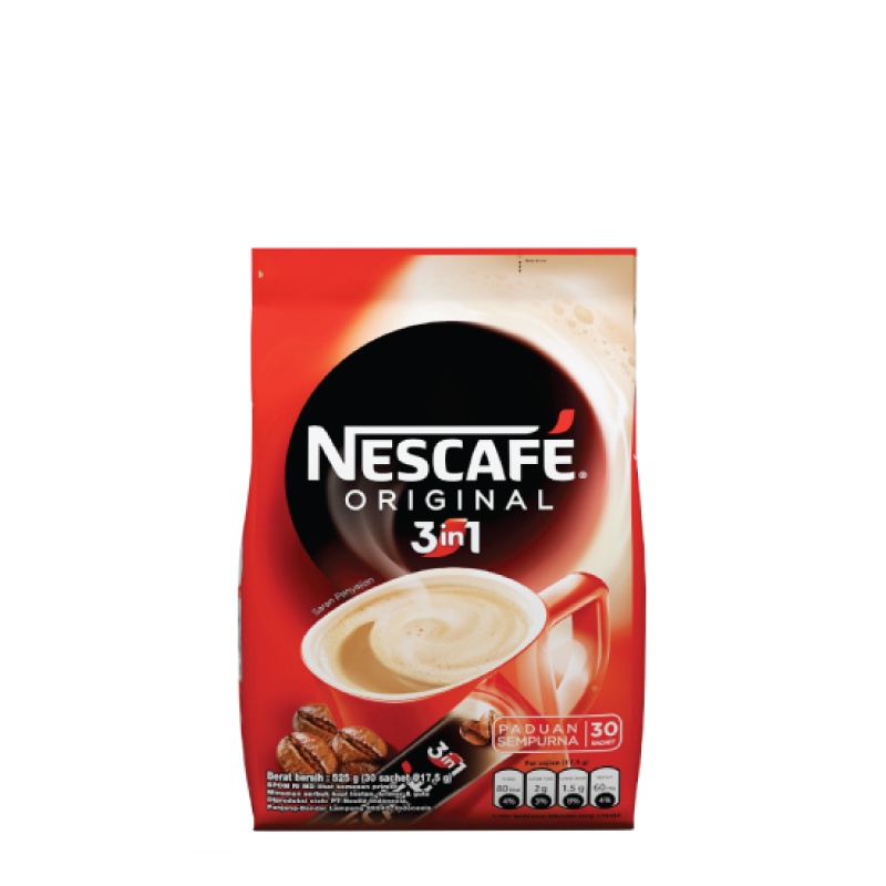 

Nescafe Original 3 in 1 Kopi Bubuk 30 x 17.5 gr