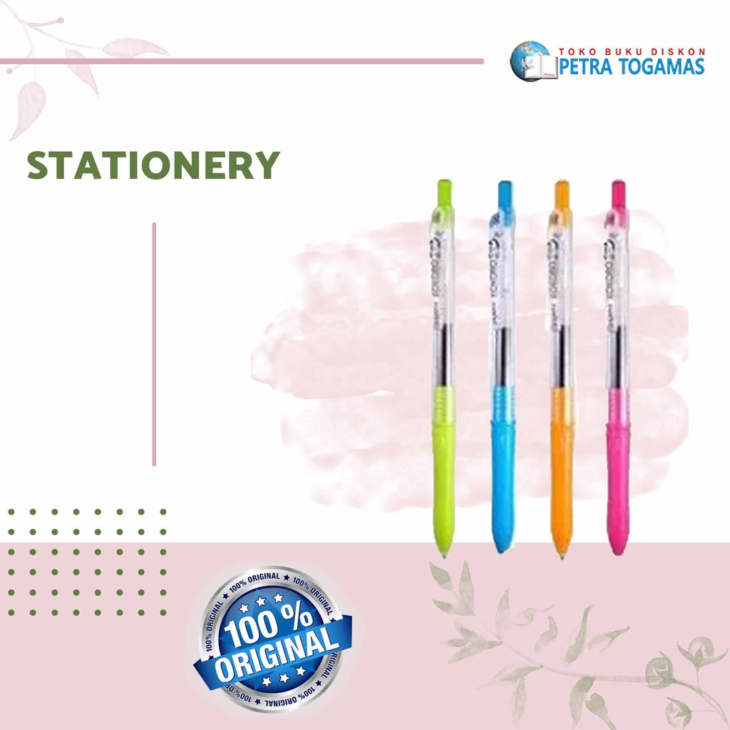 

TERMURAH!!!BALLPEN/BOLPEN/PULPEN/BALLPOINT 0.5 FINE ZEBRA KOKORO SWEET TINTA HITAM PERBIJI