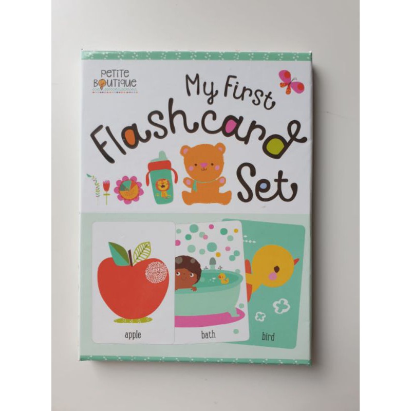❤100% original ❤ Buku import anak Petite Boutique My First Flashcard Set