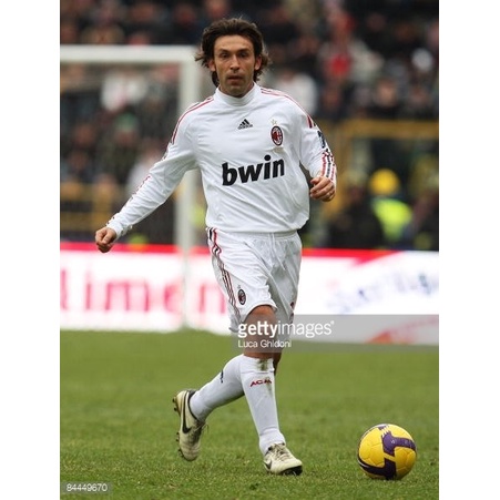 M201Mu Original Nameset Ac Milan 2008-09 Away. Pirlo. For Original Jersey Juju1K