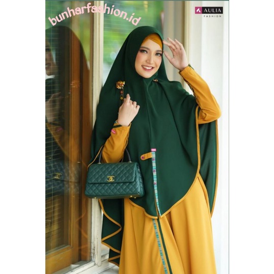 Set GAMIS SAFRINA SAFRON EMERALD by AULIA fashion