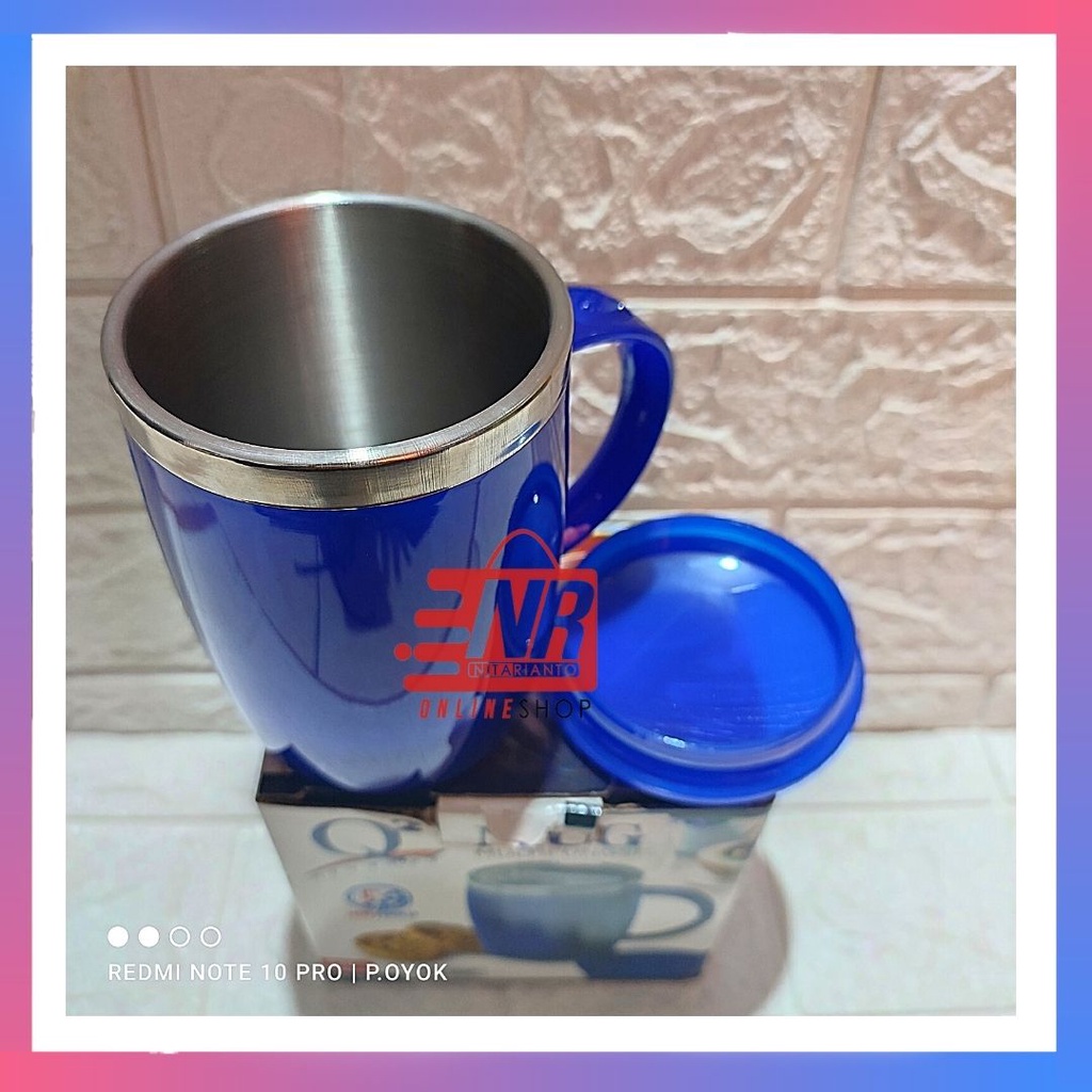 Mug Stainless Panas Dingin Q2-8255 / Cangkir Stainless / Mug Cangikir Kopi Teh Es