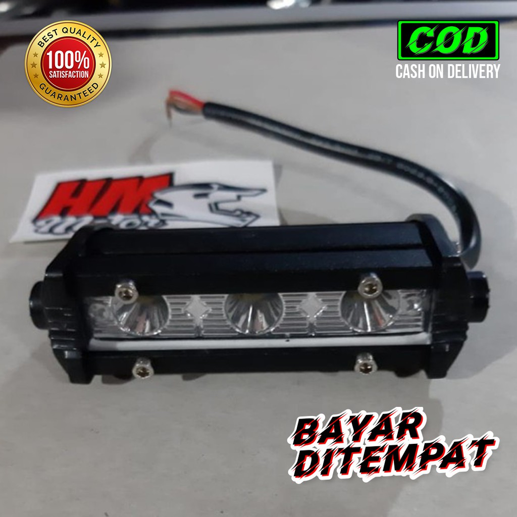 LAMPU TEMBAK SOROT LED 3 mata slim