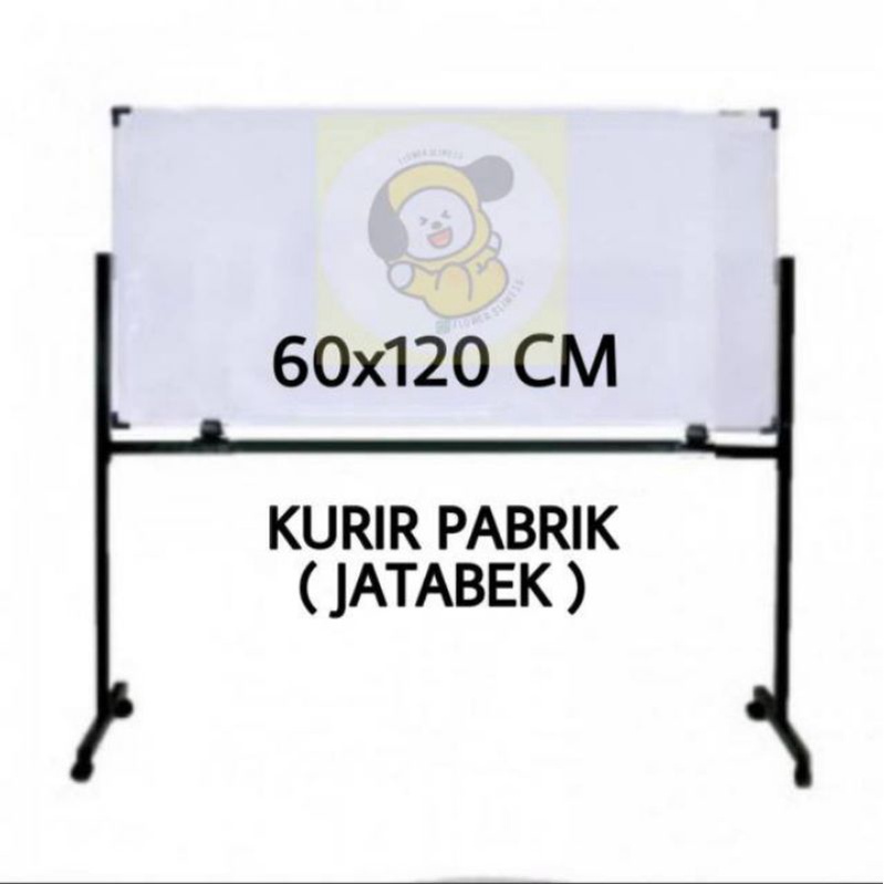 

Whiteboard sakura magnet 60x120 standing/papan tulis standing 60x120 magnet READY