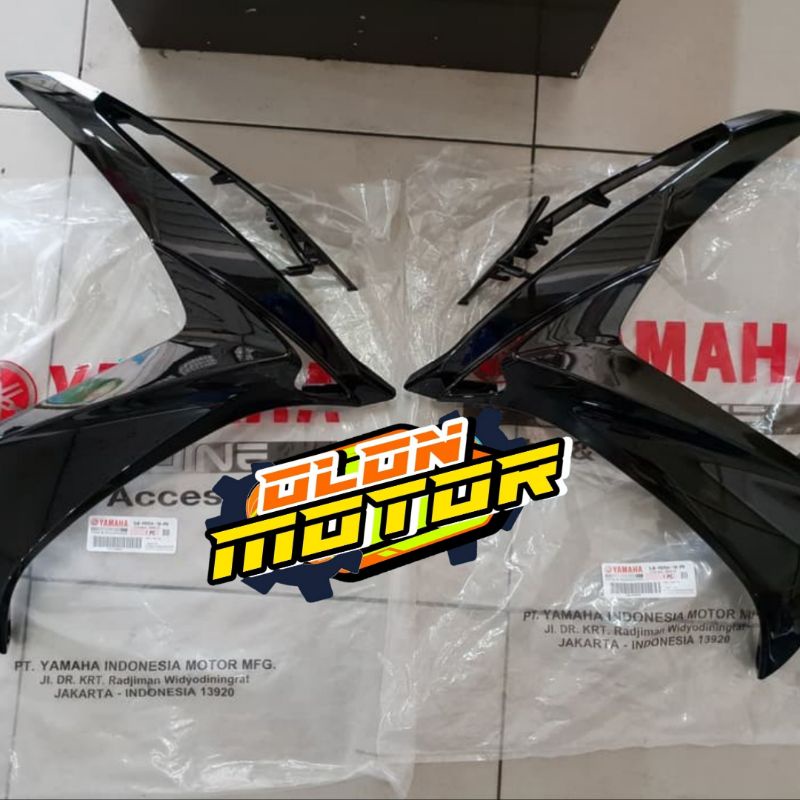 COVER BODY SAYAP DEPAN YAMAHA XEON RC HIATAM METALIK HARGA SEPASANG ORIGINAL YGP