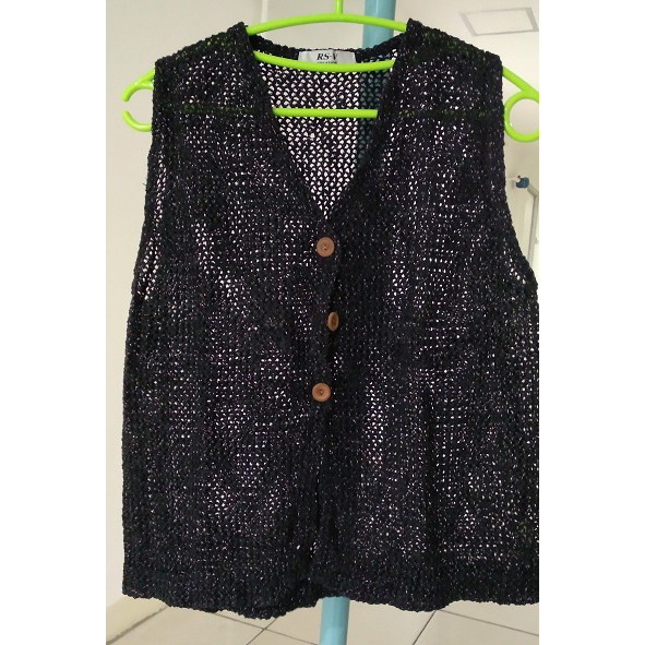 NEW KARDIGAN OUTER RAJUT WANITA HITAM