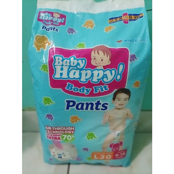 PAMPERS BABY HAPPY SIZE L